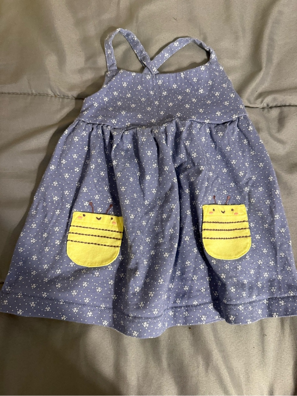 Carter's Lavender Floral Tank Romper